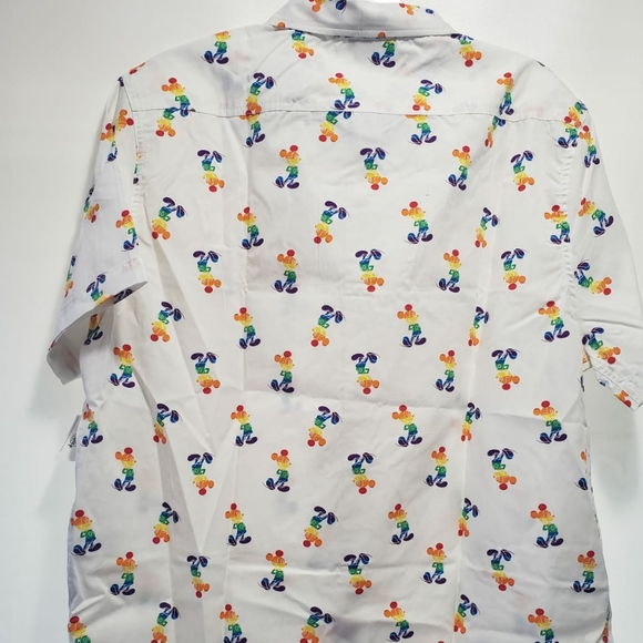 Disney Rainbow Mickey Pride Button Down Shirt - Picture 2 of 2
